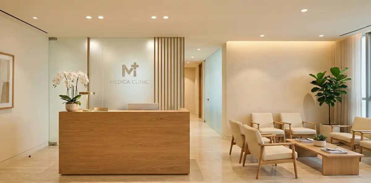 Recepção da Clínica Dra. Helena Meirelles